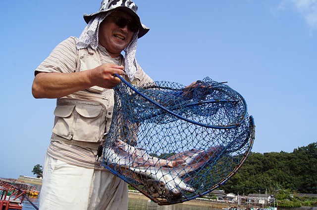 「結構釣ったし、今日は終わりですね」。