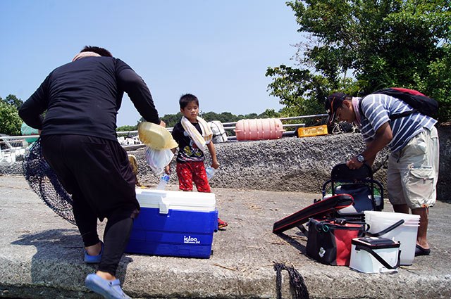 気を付けて岸壁へ